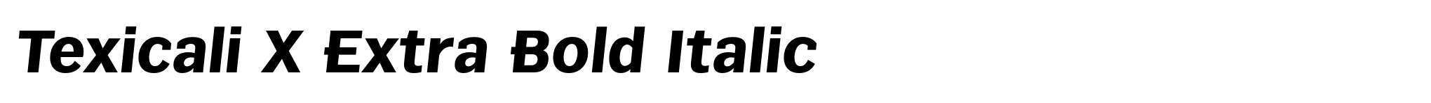 Texicali X Extra Bold Italic image